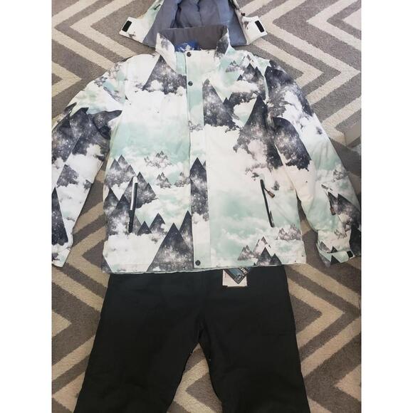 Snowverb Searipe Infinity Skyline Waterproof Ski Suit Size L (38 x 30) - Picture 2 of 3